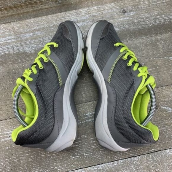Vionic Kona Womens Size 6.5 Walking Shoes Gray Green Low Top Lace Up Sneakers - Picture 5 of 10